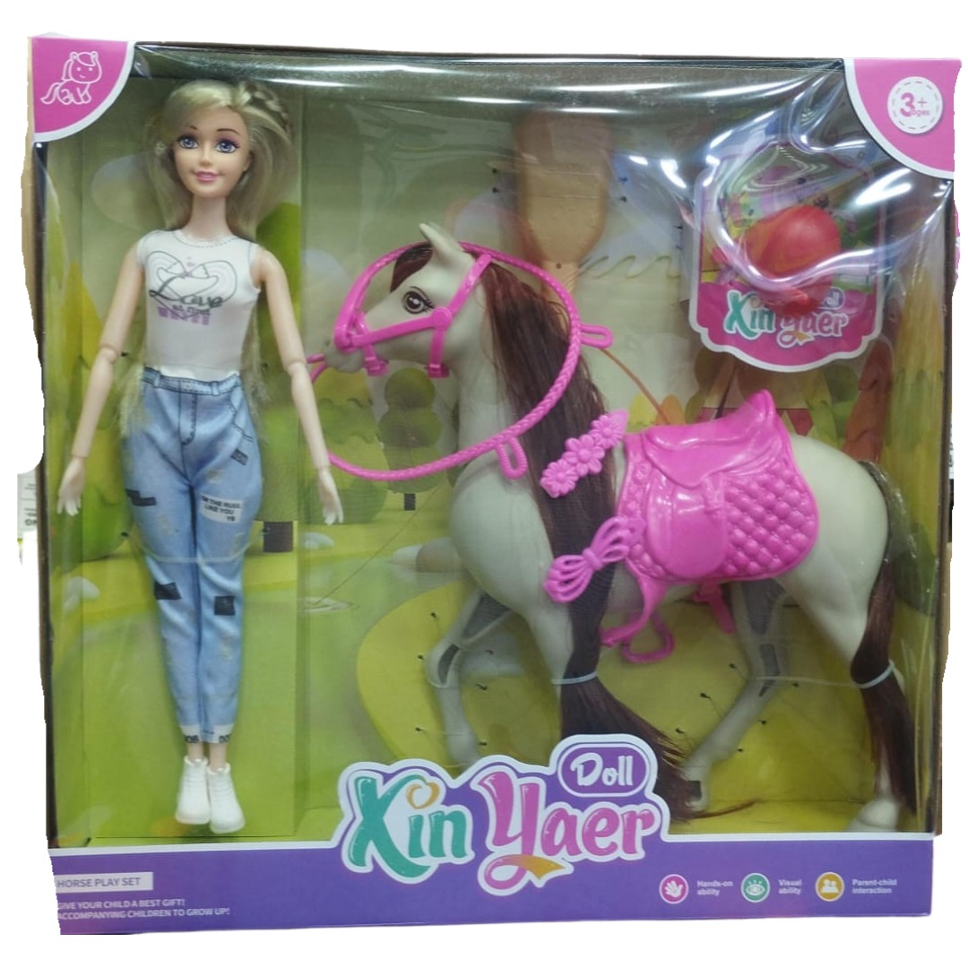 Hermosa Muñeca con Caballito