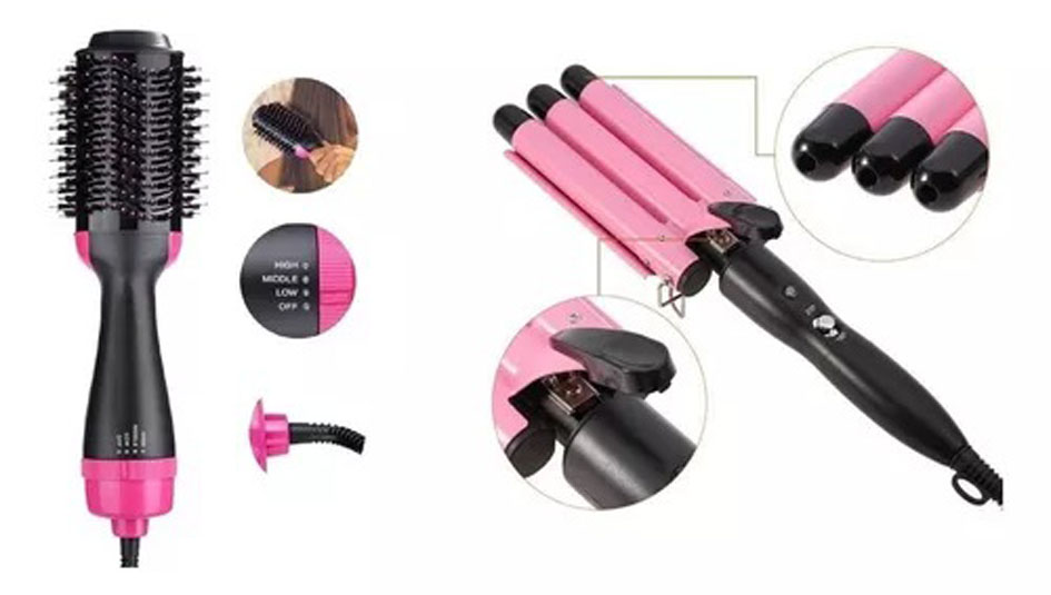 Cepillo Secador + Pinza Rizador