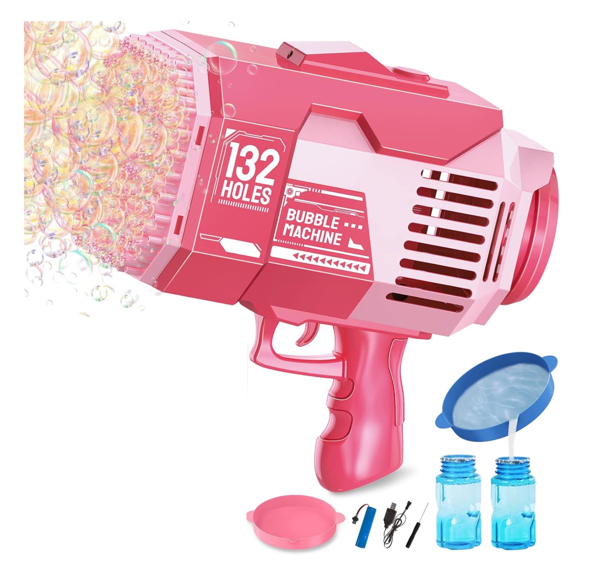 Pistola Burbujas 132 Agujeros Juguete - Imagen 6