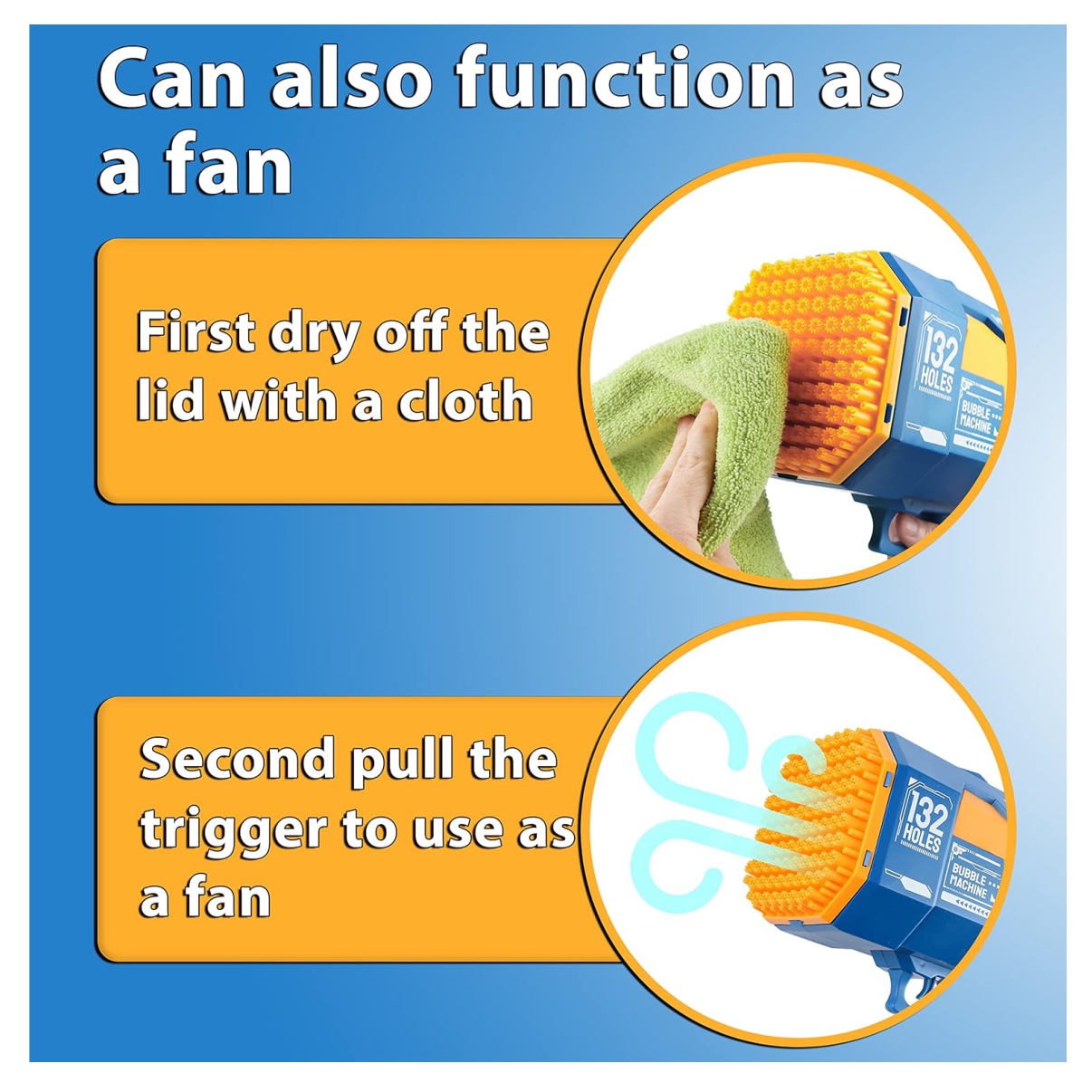 Pistola Burbujas 132 Agujeros Juguete - Imagen 4