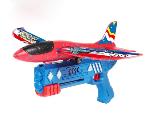AVION LANZA BURGUJAS CON PISTOLA LANZADO