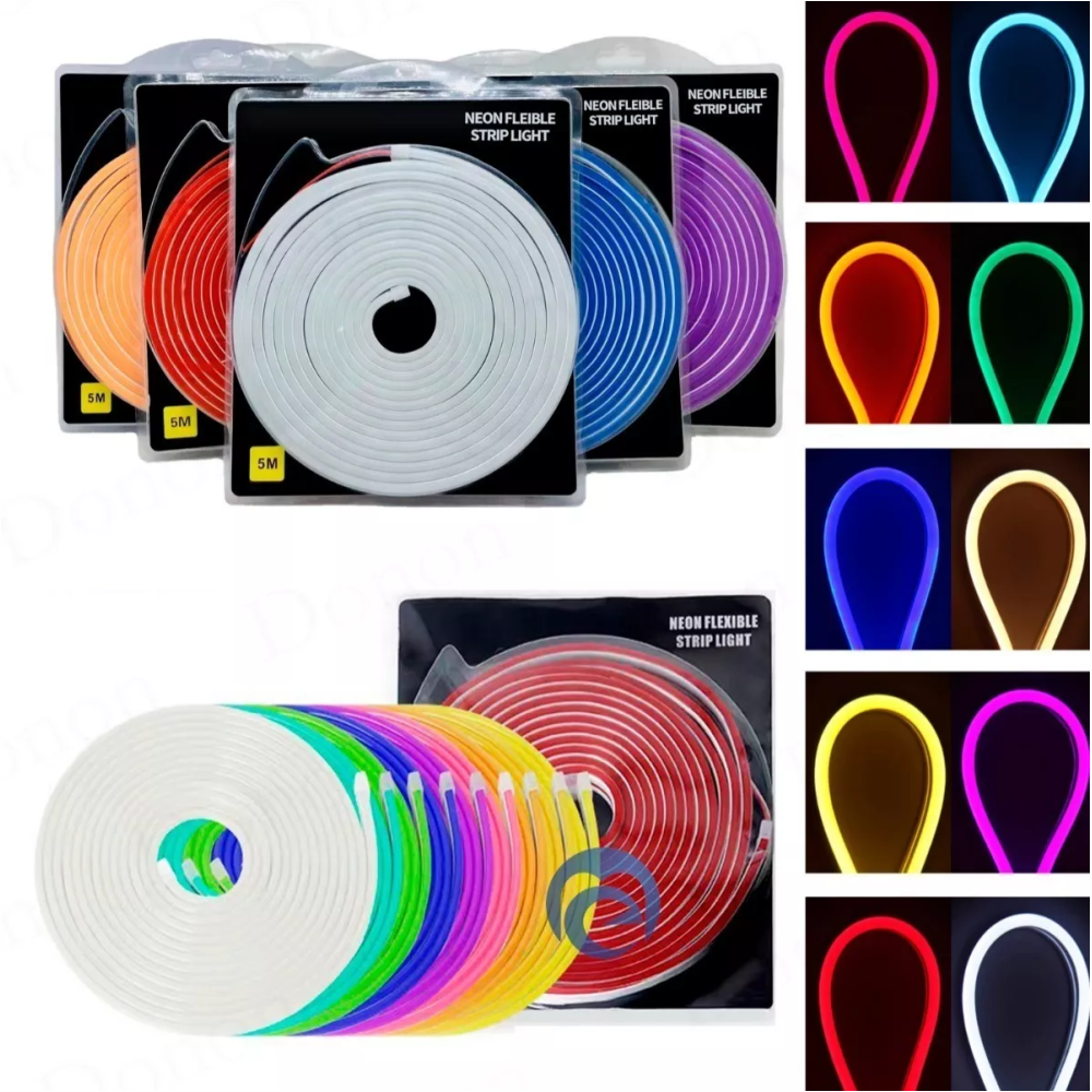 Luz Neon Flex Rollo De 5 Metros