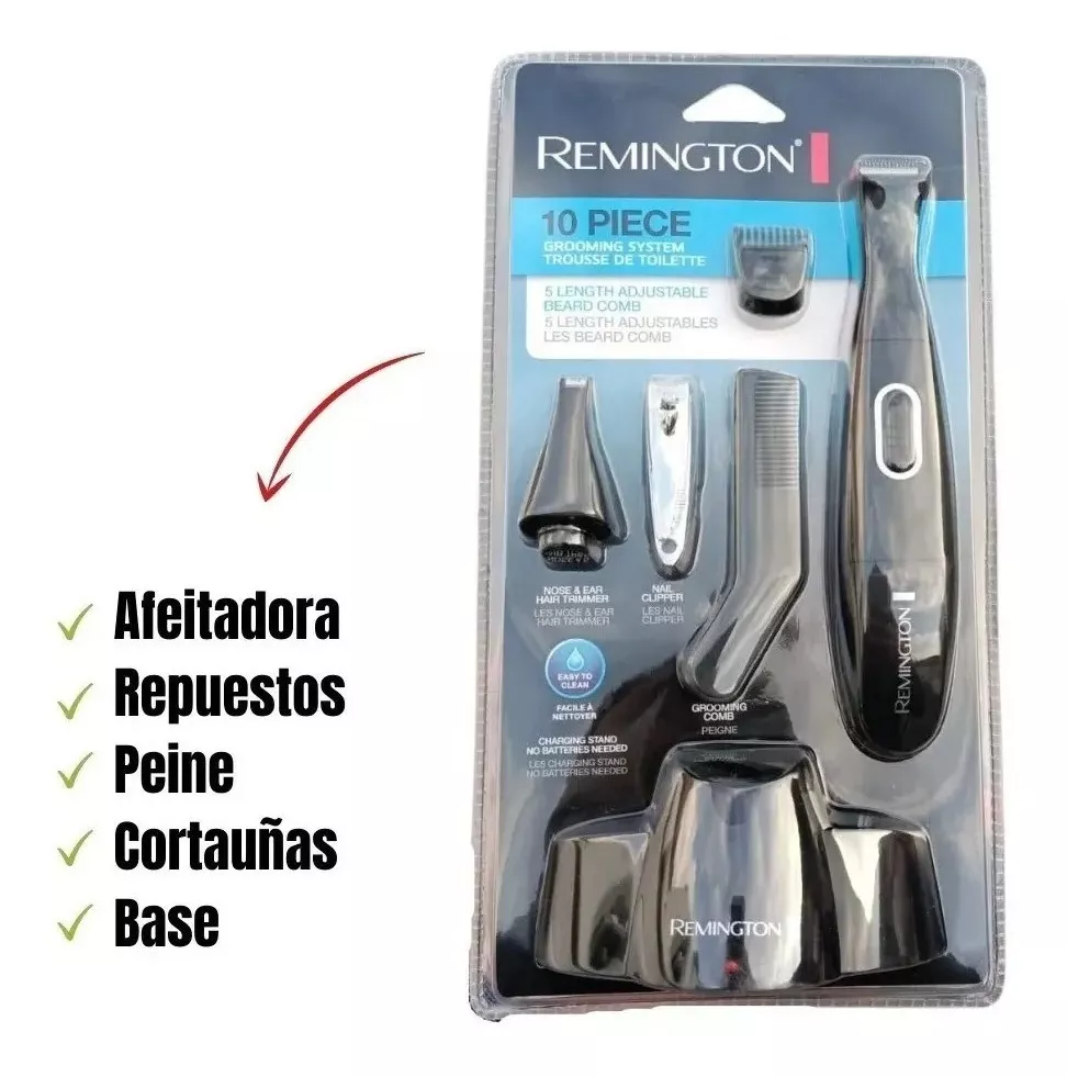 Maquina Afeitar Remington 10 Piezas