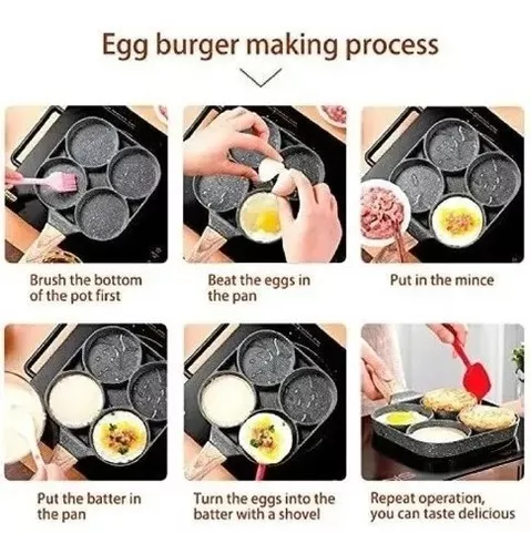 Sarten Antiadherente 4 Puestos Huevos