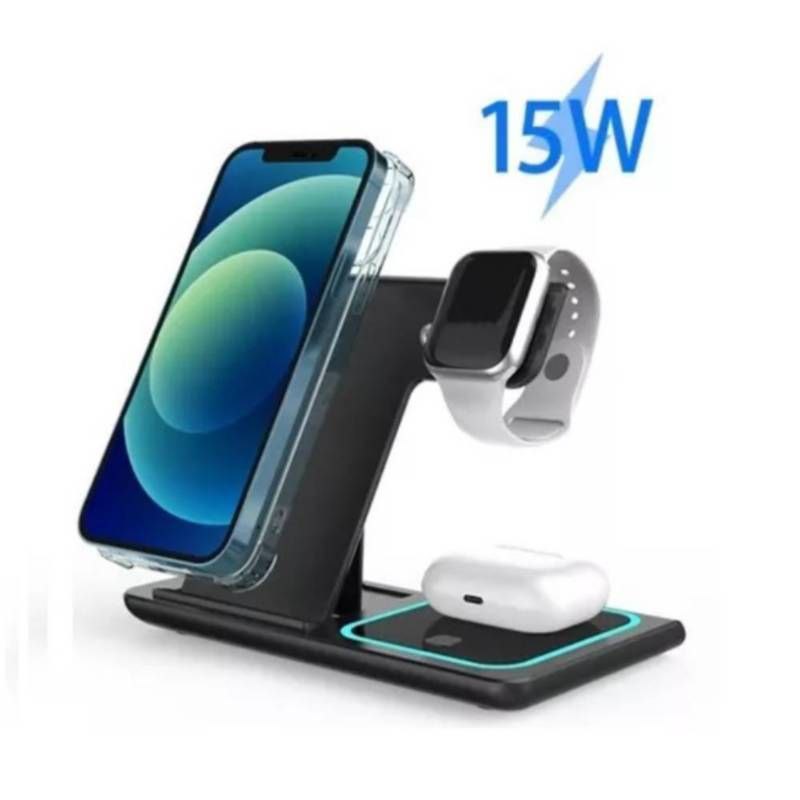 Cargador Inalámbrico 3 en 1