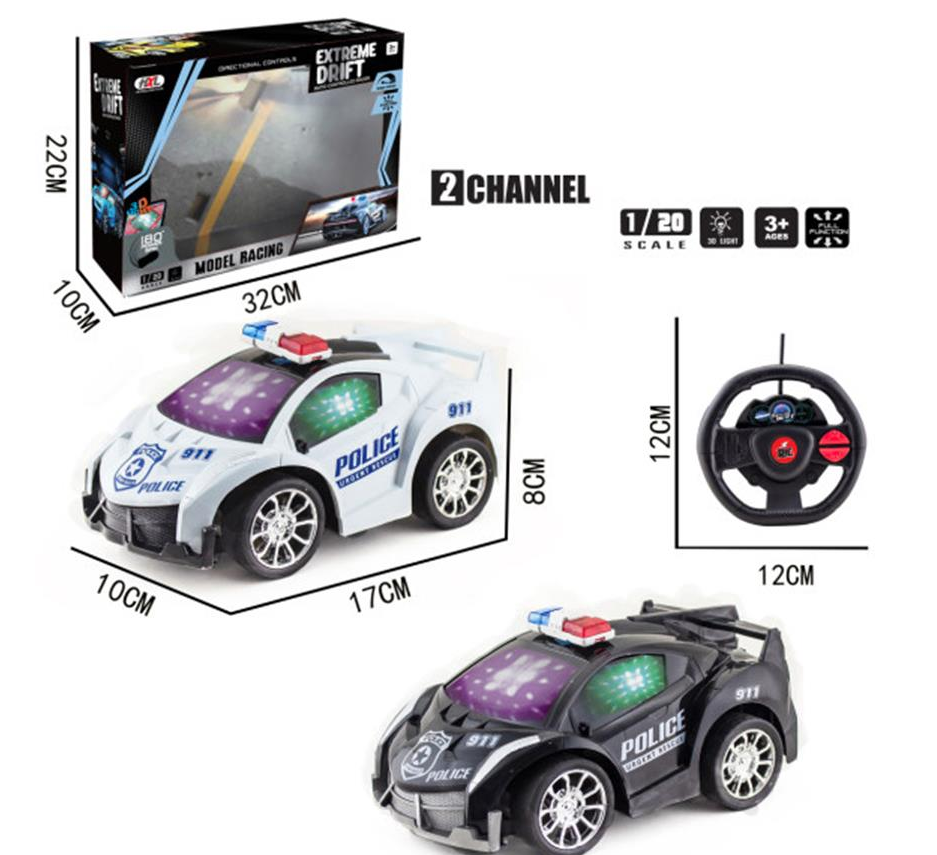CARRO A CONTROL REMOTO TIPO POLICIA