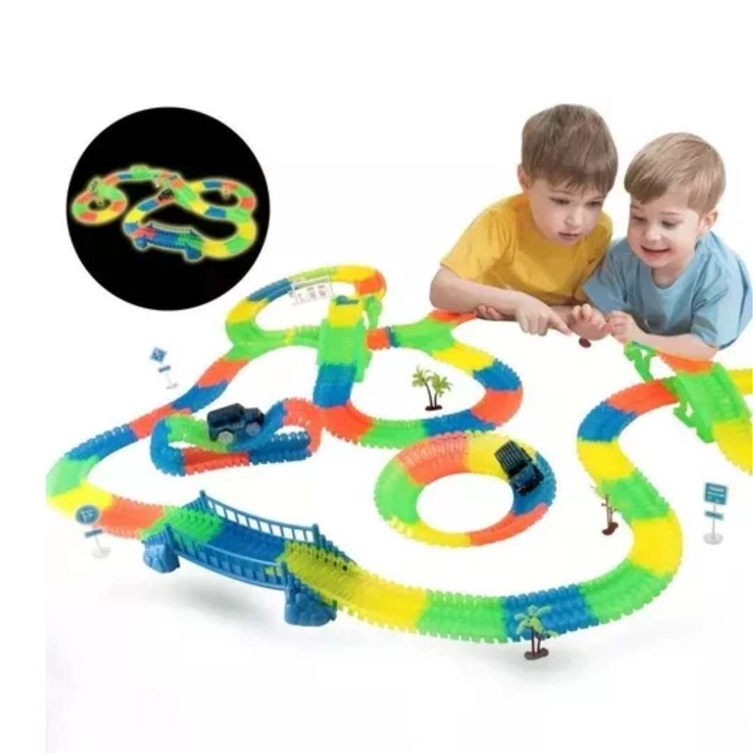 Pista Magic Tracks Set 360 Piezas 2 Carr