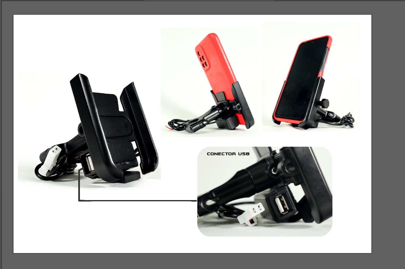 TU-01SOPORTE DEL TELEFONO PARA MOTO UNID