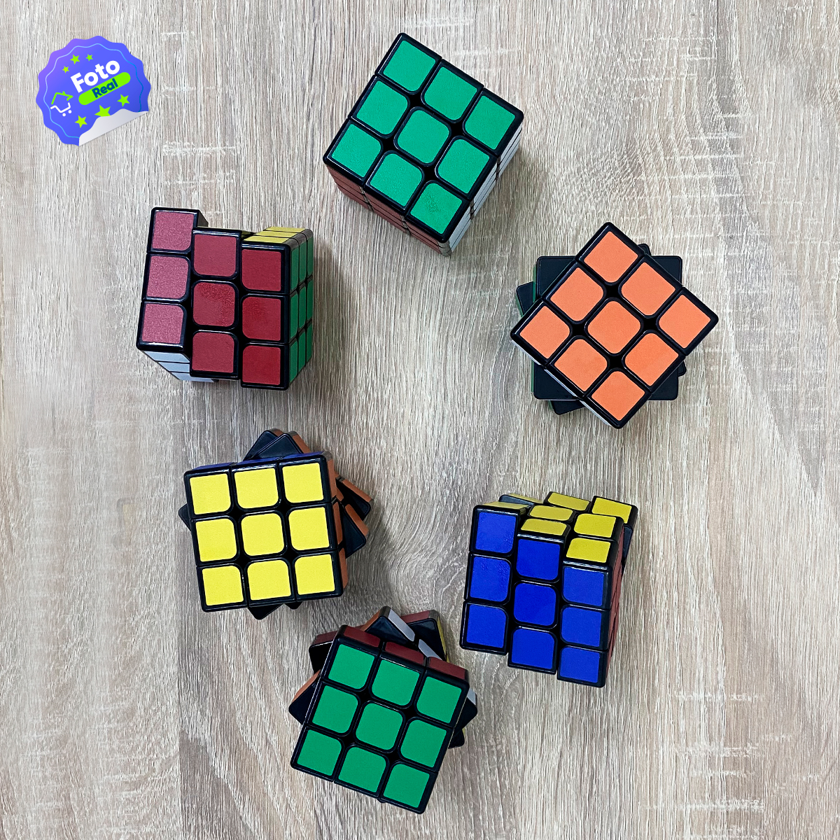 Set x6 Cubo Rubik 3x3 Rompecabeza QY1026