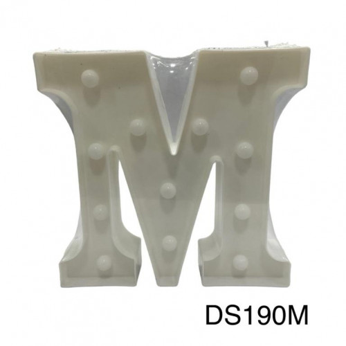 LETRA M LUMINOSA (LUZ CALIDA) DS190M