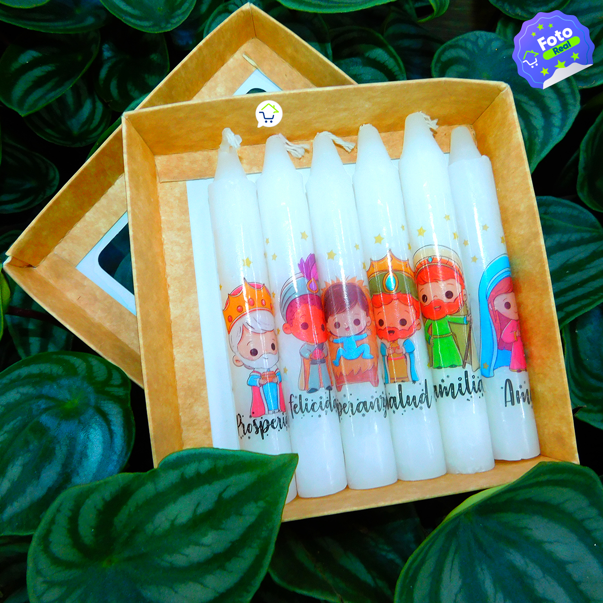 Caja Velas X6 Deseos Navidad CVEL06