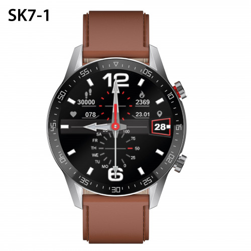 SK7-1 SMART SK1 PLUS PULSO CUERO CAFE