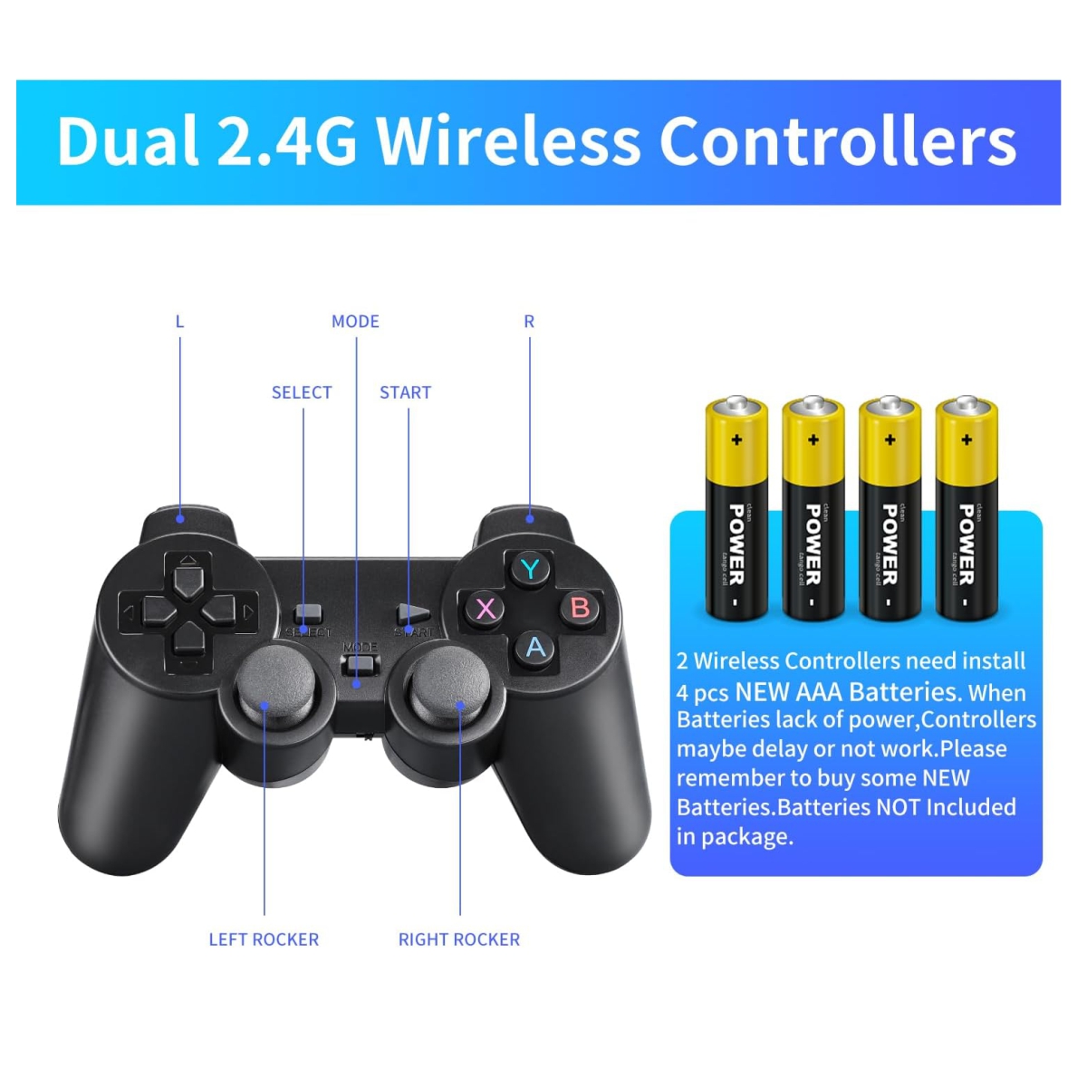 Miniconsola de juegos retro inalámbrica - Imagen 4