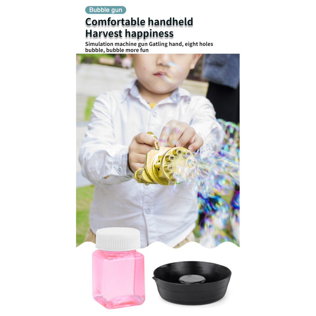 Máquina De Burbujas Gatling 8 Agujeros - Imagen 2