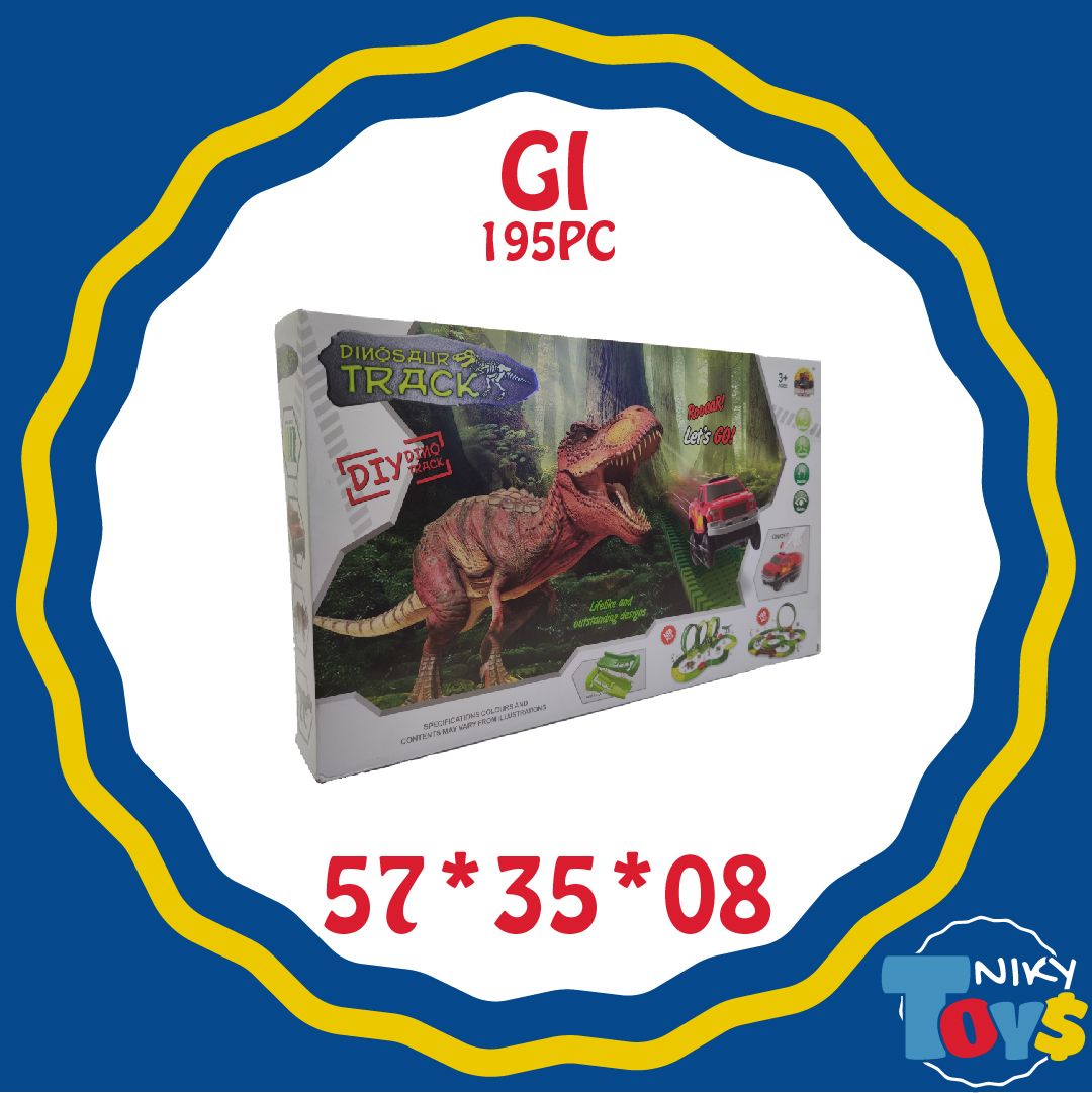 PISTA DINOSAURIO 195 PIEZAS DINOSAUR