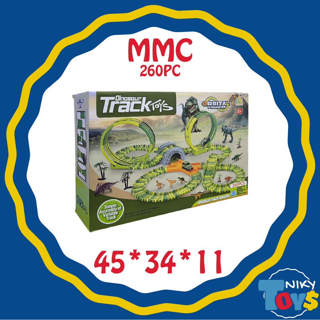 pista dinosaur track toys 260 piesas