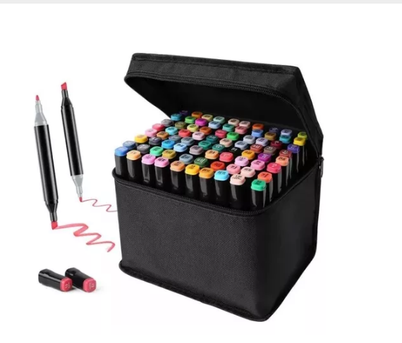 Set Marcadores Doble Punta X 80