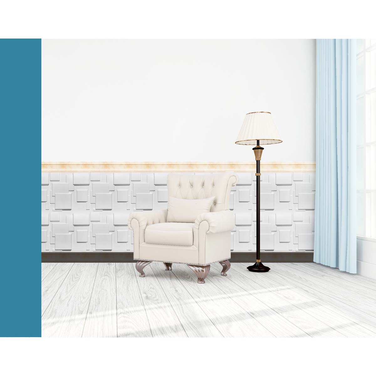 Paneles 3D Adhesivos x 4 Unidades D095 - Imagen 3