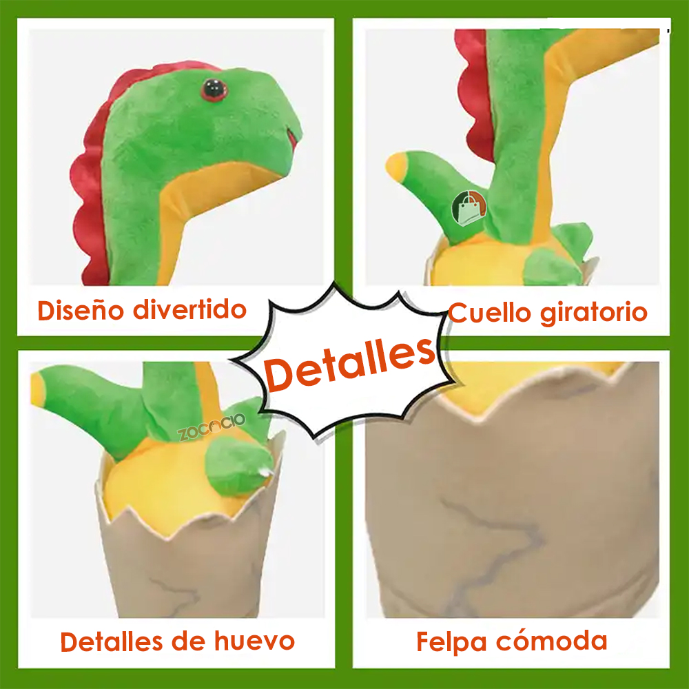 Dinosaurio Bailarín Peluche Parlanchín R