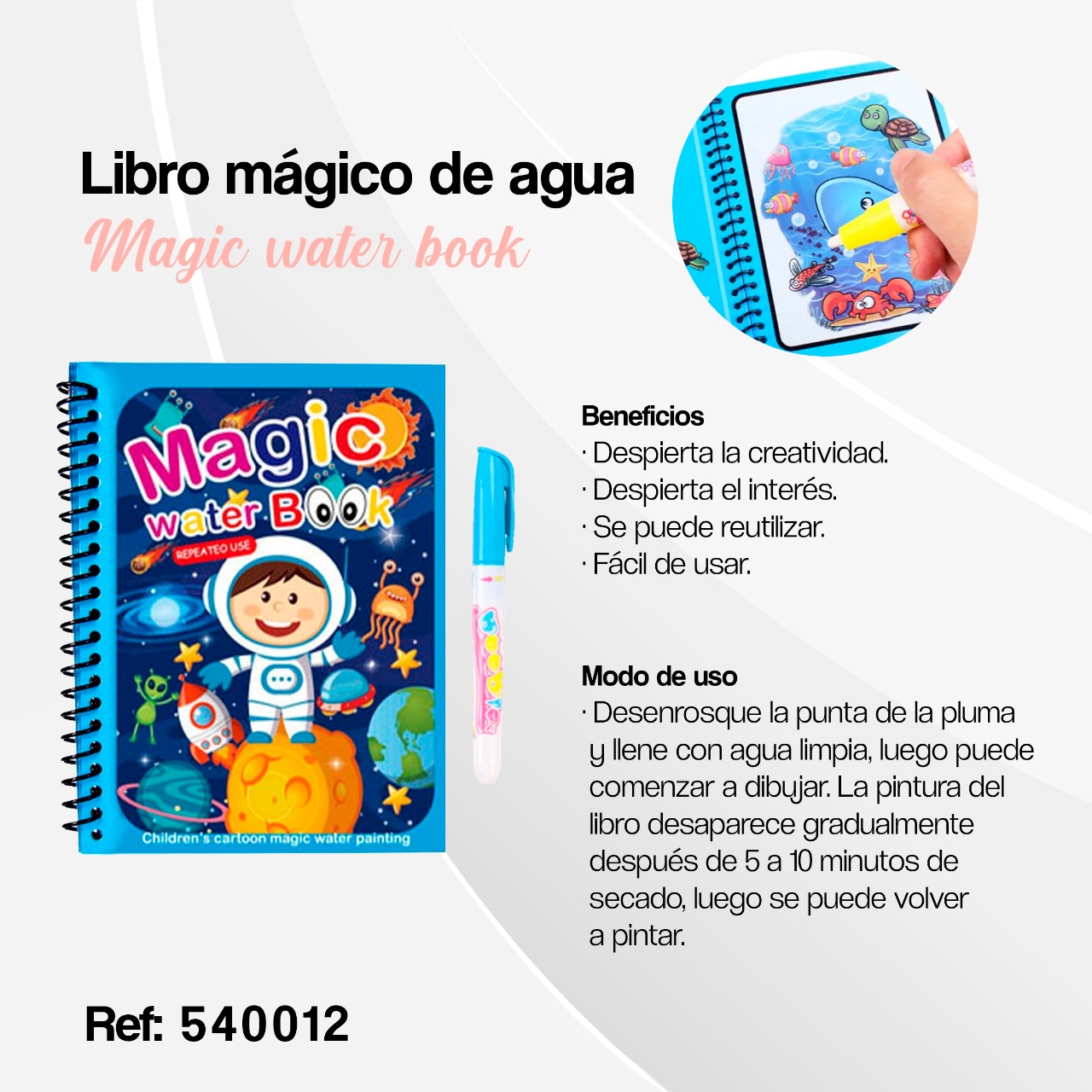 540012-LIBRO MÁGICO PARA COLOREAR AL AG