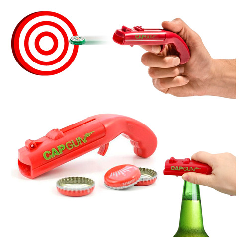 Destapador Bebidas Pistola Lanzadora