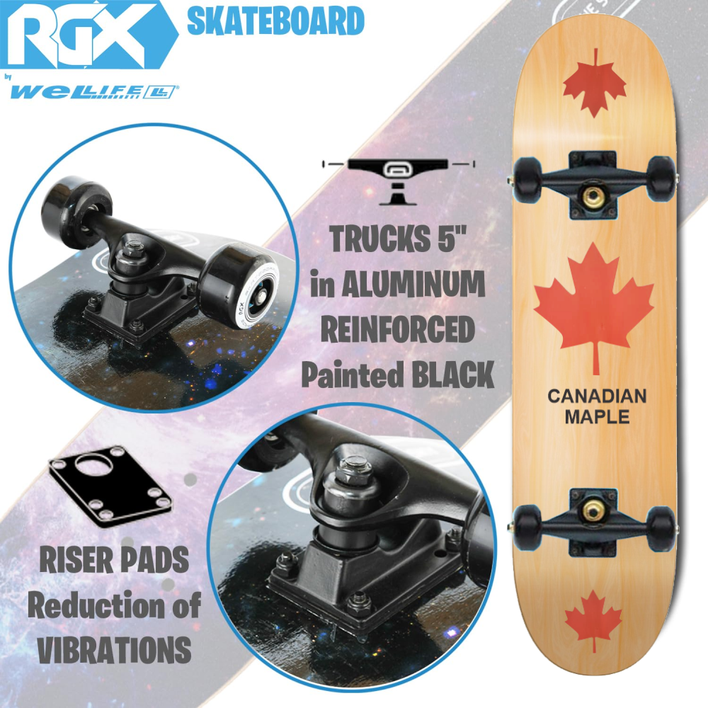 Tabla Skate Board Canadiense Profesional - Imagen 5