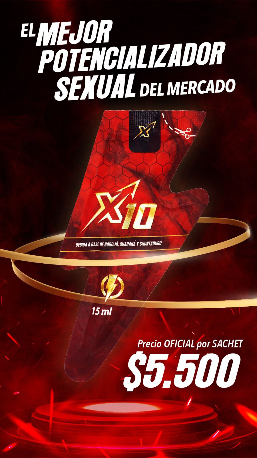 SACHET X10 POTENCIALIZADOR