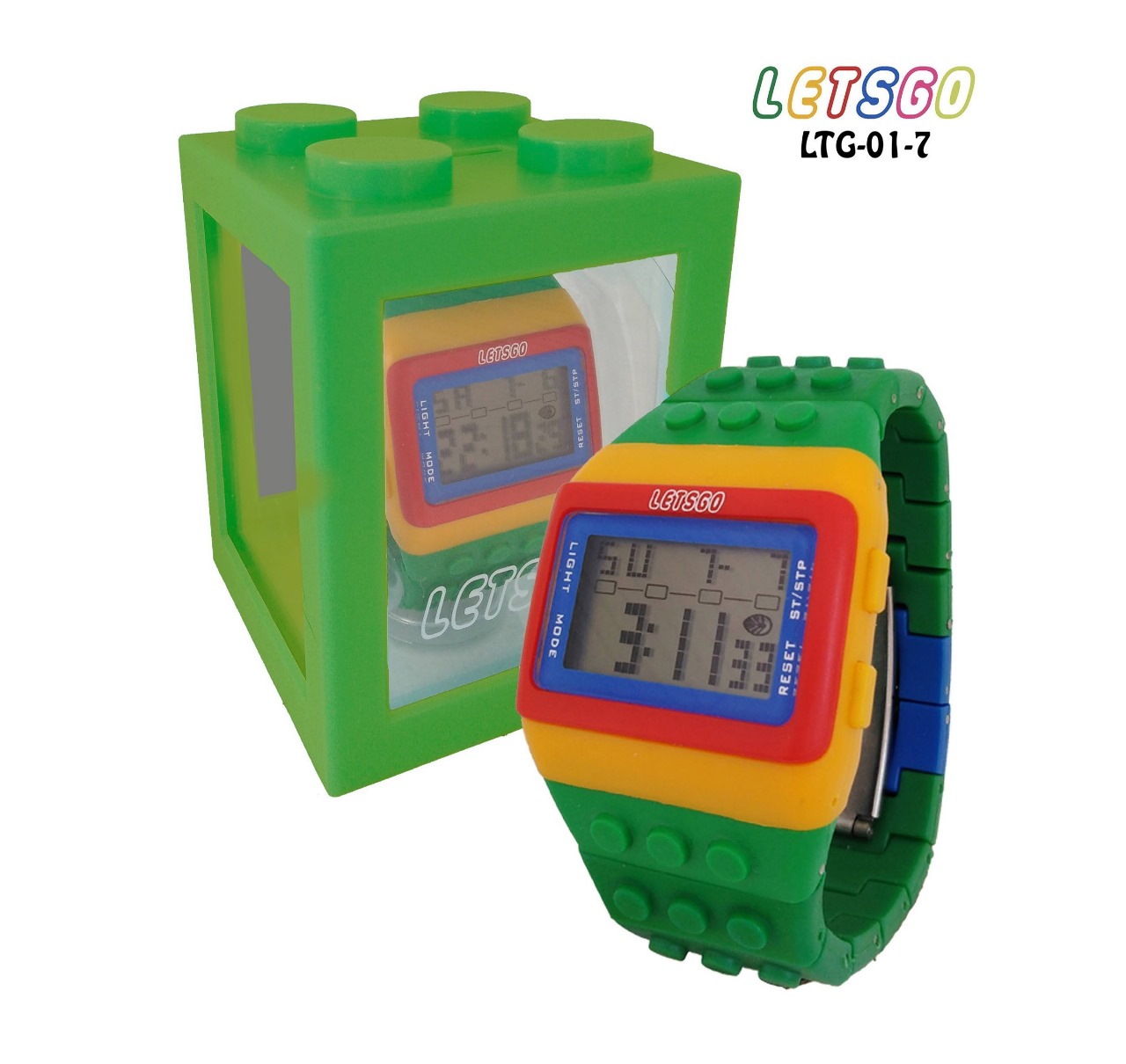 LTG01- RELOJ LEGO CON ESTUCHE