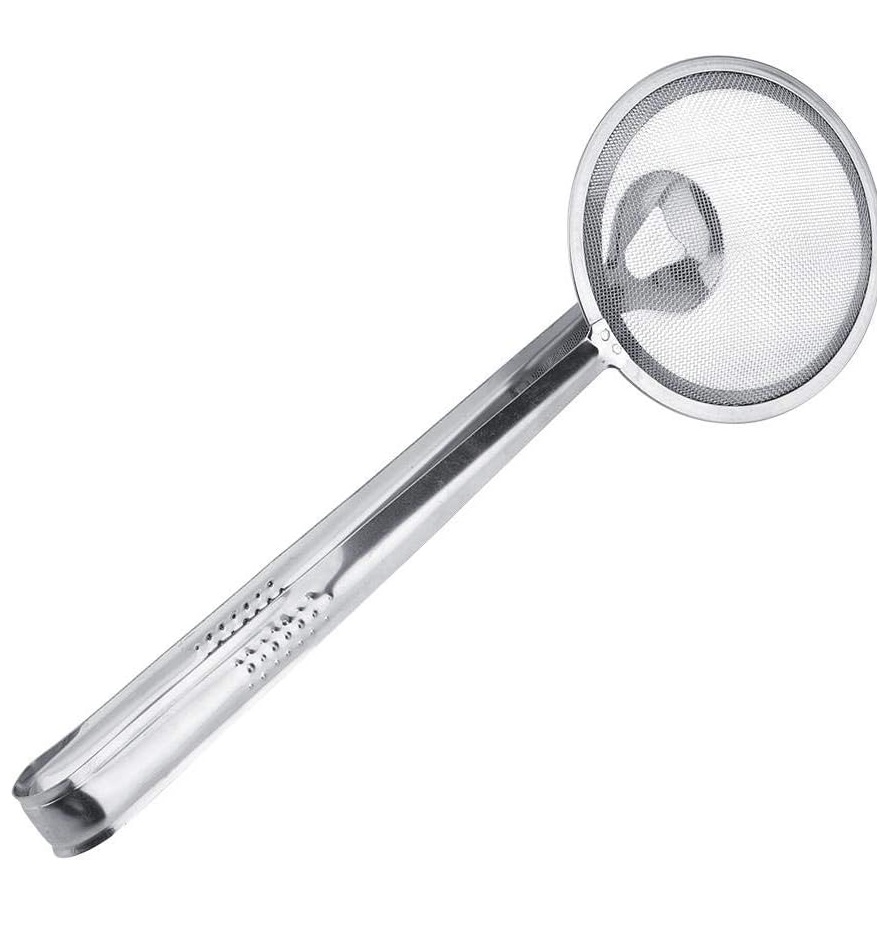 Escurridor espumadera tipo pinza metálic - Imagen 3