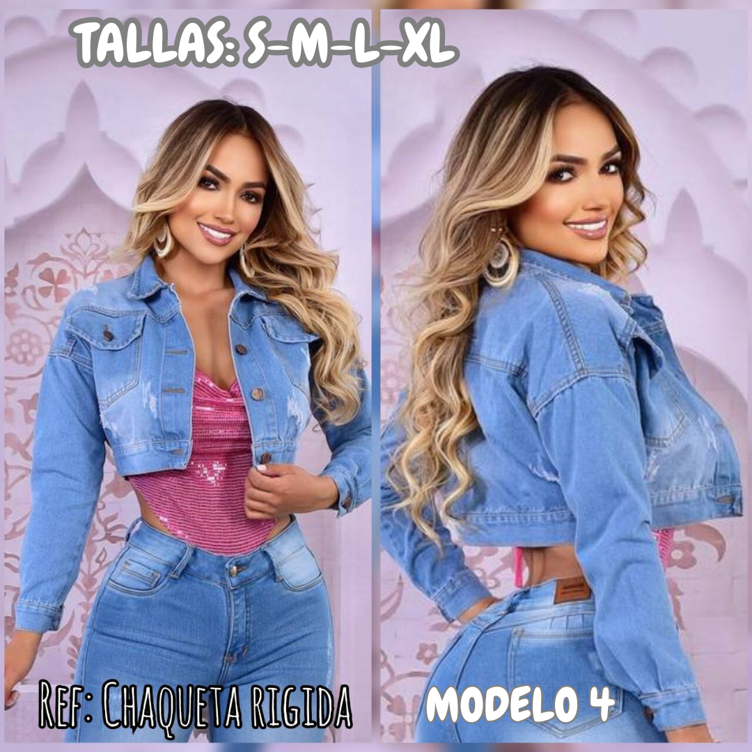 CHAQUETA JEAN RIGIDA DAMA