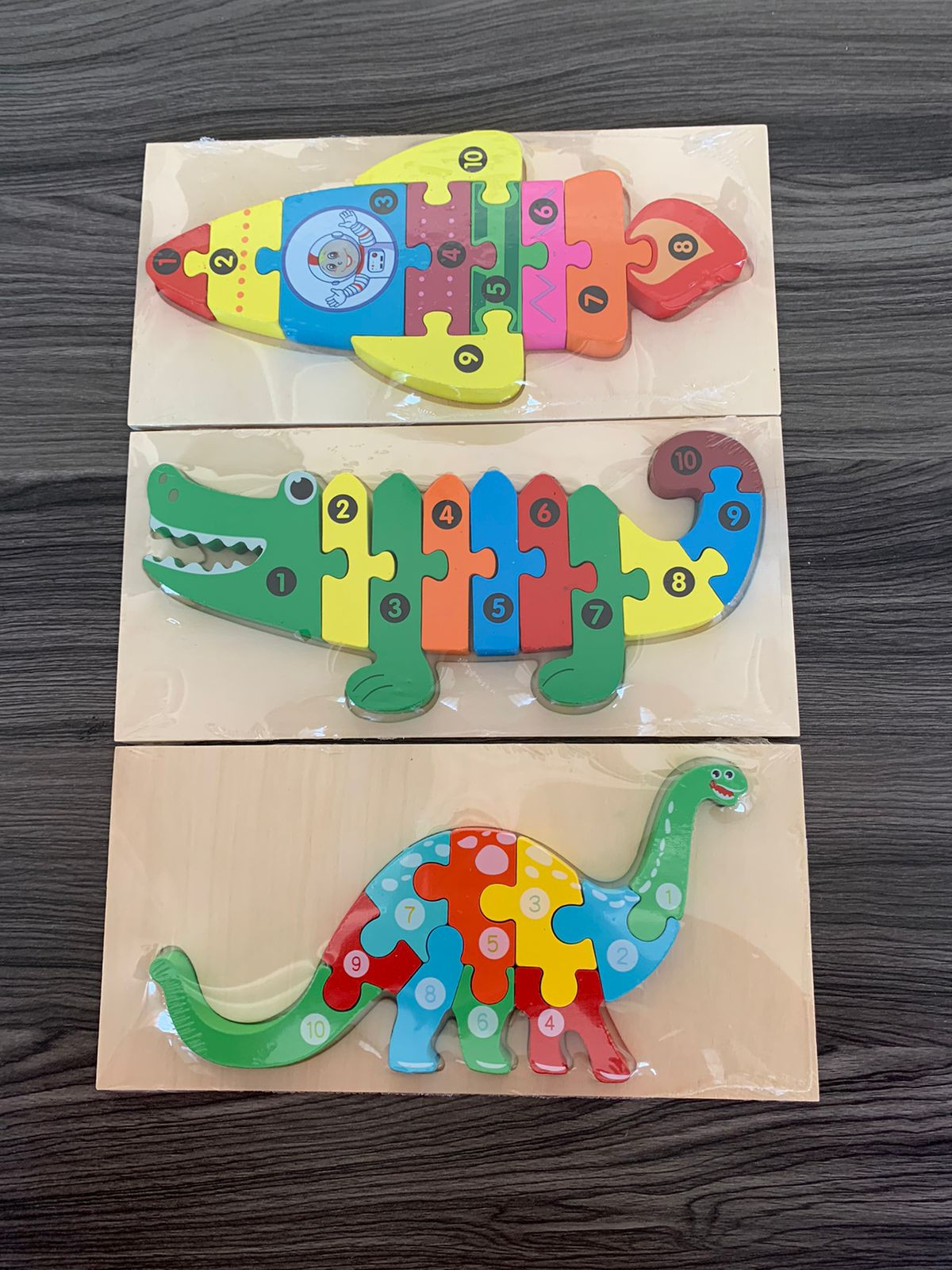 Rompecabezas Montessori de madera