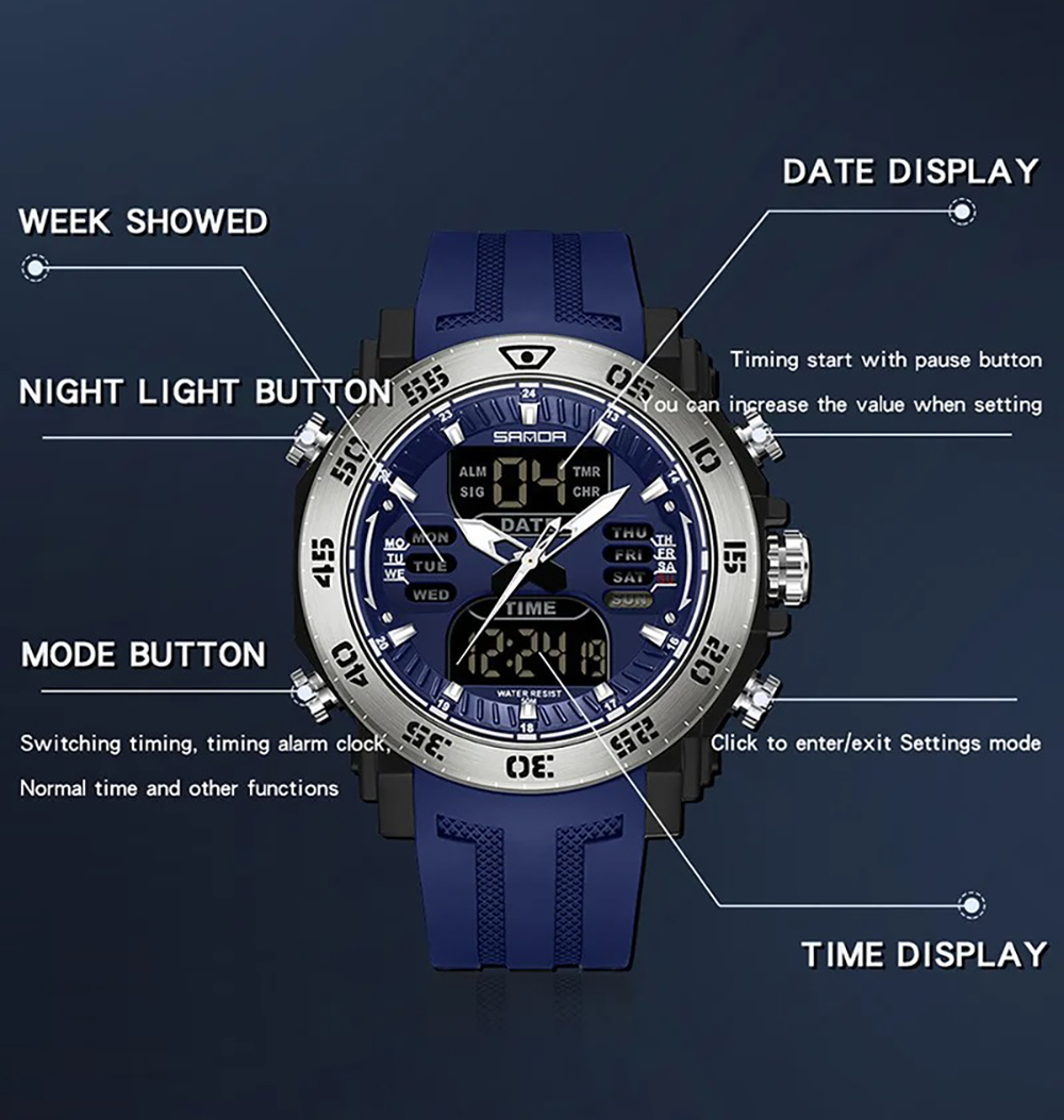 Sven 6029 Dual Time - Azul - Imagen 2