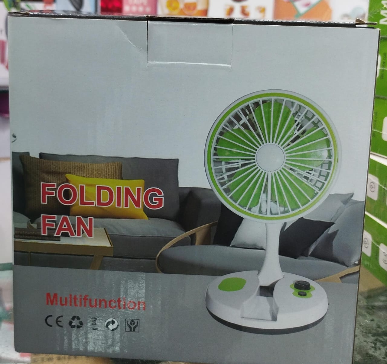 VENTILADOR PLEGABLE MULTIFUNCION CON LUZ
