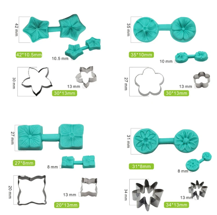 MOLDES DE SILICONA PARA REPOSTERIA IC