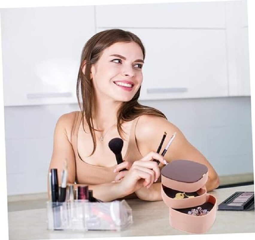 Caja Joyeros Organizador Giratorio