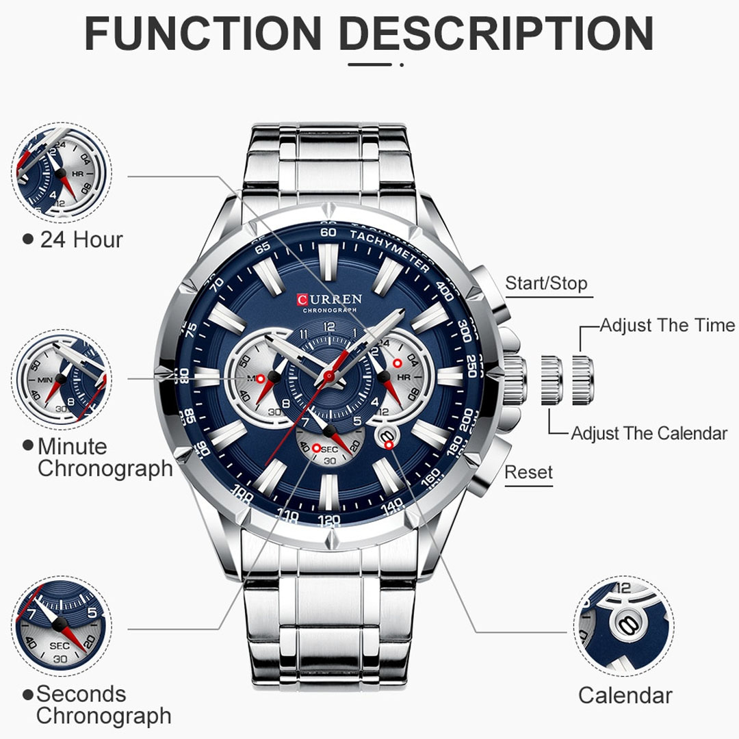 Curren MT03 - Plata (8363)