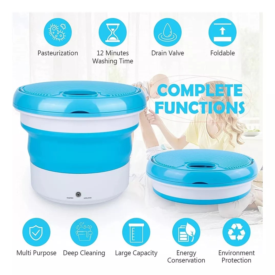 Lavadora Portátil Mini Plegable 7 Lts
