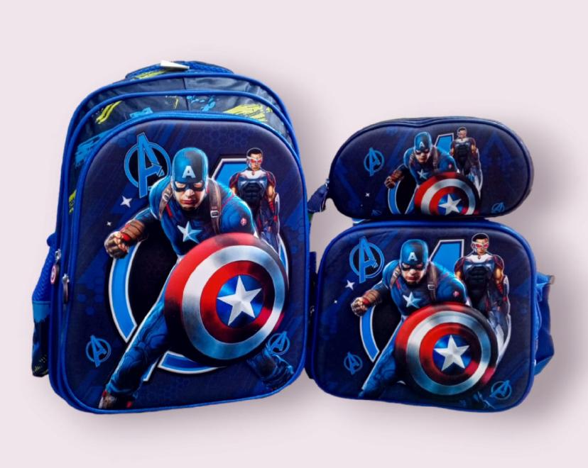 combo maleta+lonchera+cartuchera