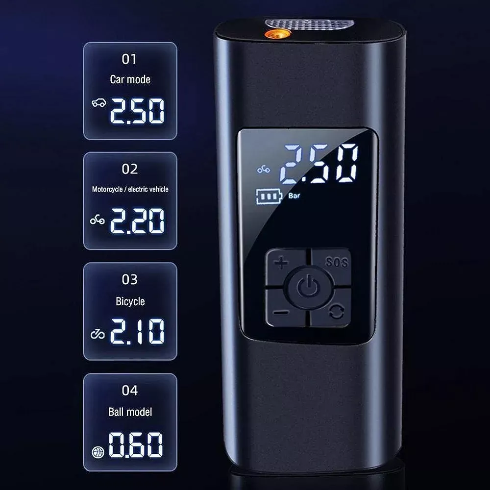 Inflador Llantas Portátil Bomba Aire - Imagen 2