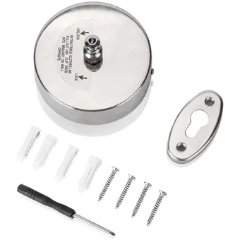 TENDEDERO RETRÁCTIL PARA ROPA PLATEADO - Imagen 2