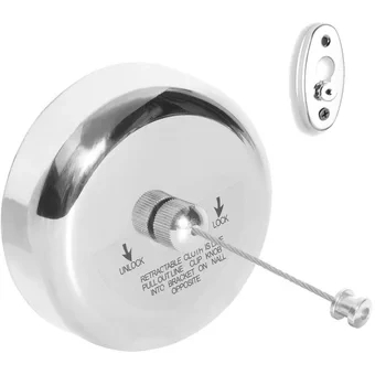 TENDEDERO RETRÁCTIL PARA ROPA PLATEADO - Imagen 3