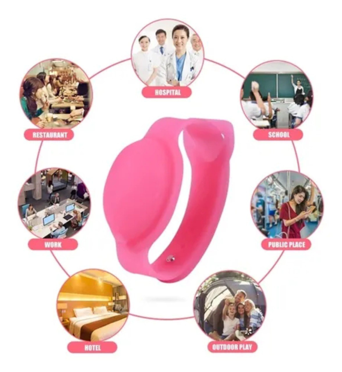 Pulsera Silicona Desinfección Jabón Gel