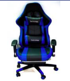 SILLA GAMER 206 BLACK/BLUE