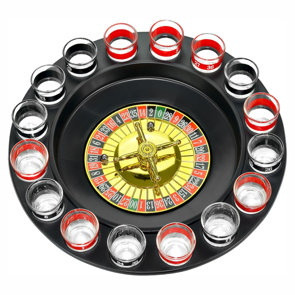 Ruleta Juego De Shots 16 Copas Glass - Imagen 4