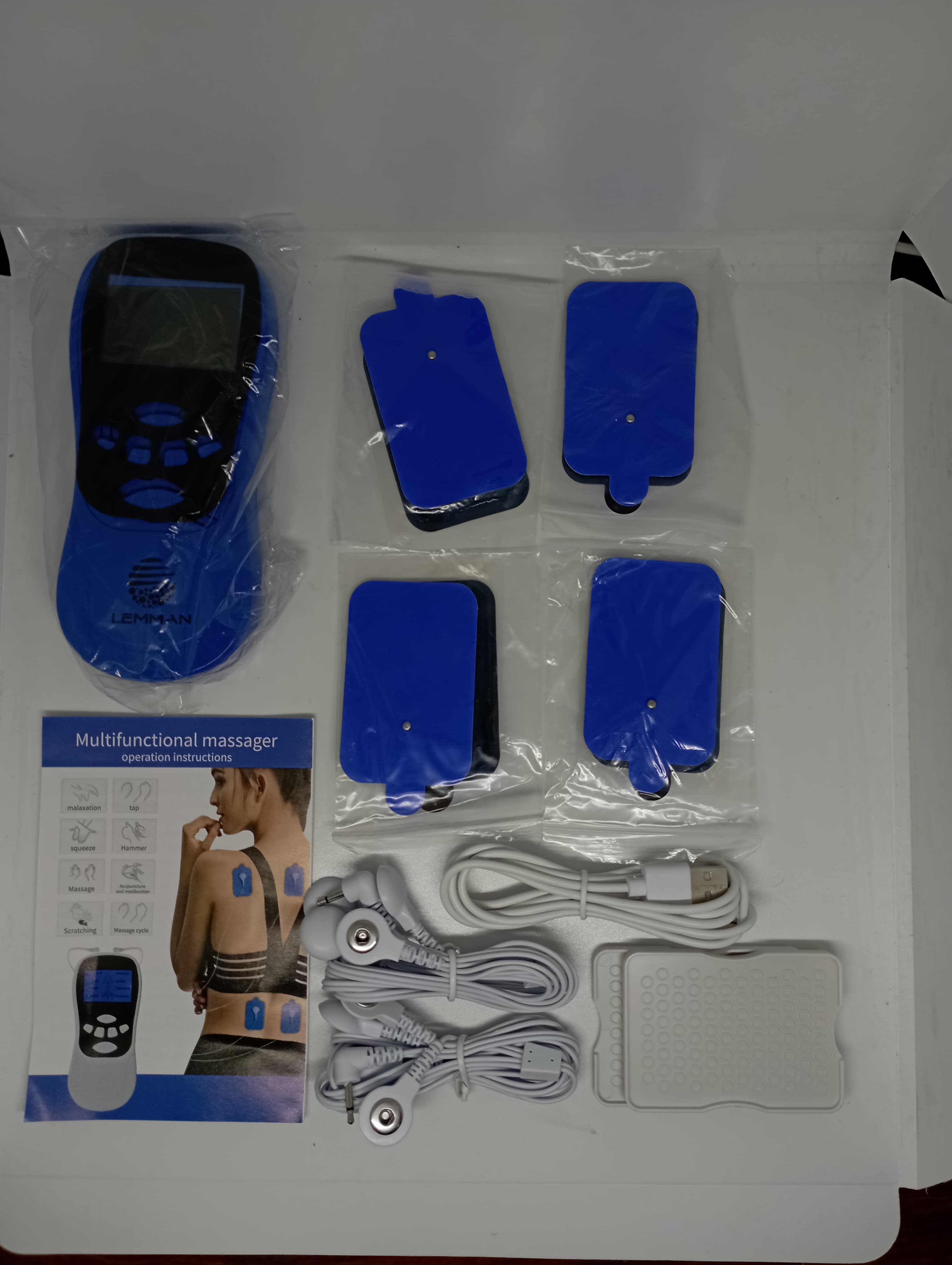 Tens-masajeador eléctrico multifunciona