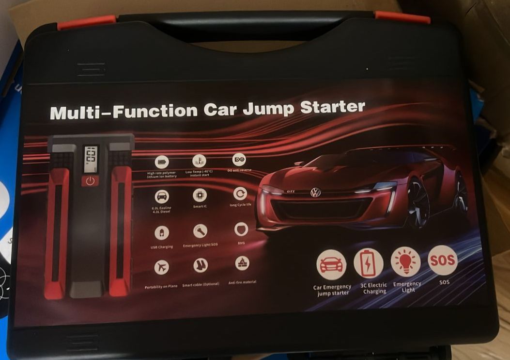 CARGADOR BATERIAS DE CARROS + COMPRESOR