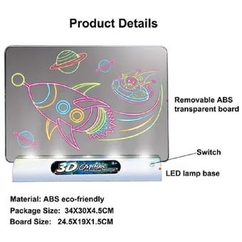 TABLERO MAGICO 3D DIBUJO LED NIÑOS
