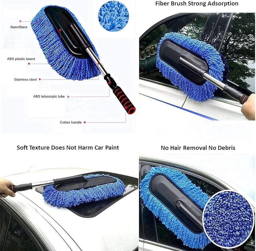 Cepillo telescópico extraíble para lavad