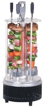 Parrilla de barbacoa rotativa de acero