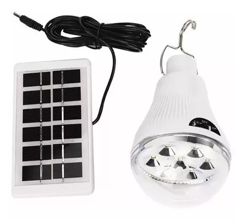 Ampolleta Led Con Panel Solar Recargable